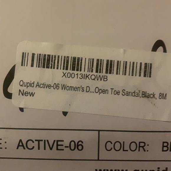 Qupid Black Sandals NWT (last pair available Sz 6.5) - Picture 10 of 10